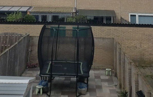 Exit Silhouette trampoline zwart, Kinderen en Baby's, Speelgoed | Buiten | Trampolines, Ophalen