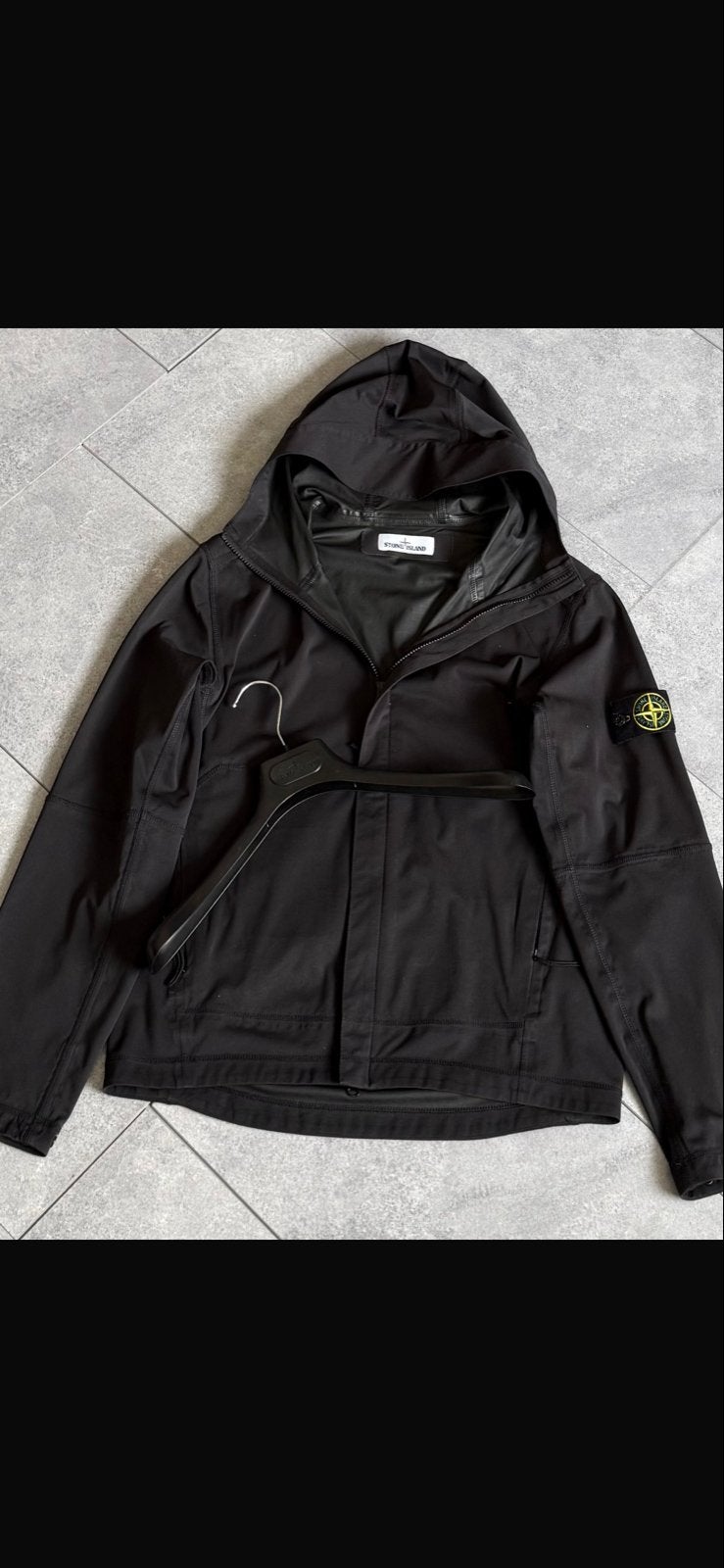 Stone Island Windbreaker Zwart S/M Origineel met QR, Ophalen of Verzenden, Zo goed als nieuw, Maat 46 (S) of kleiner, Zwart
