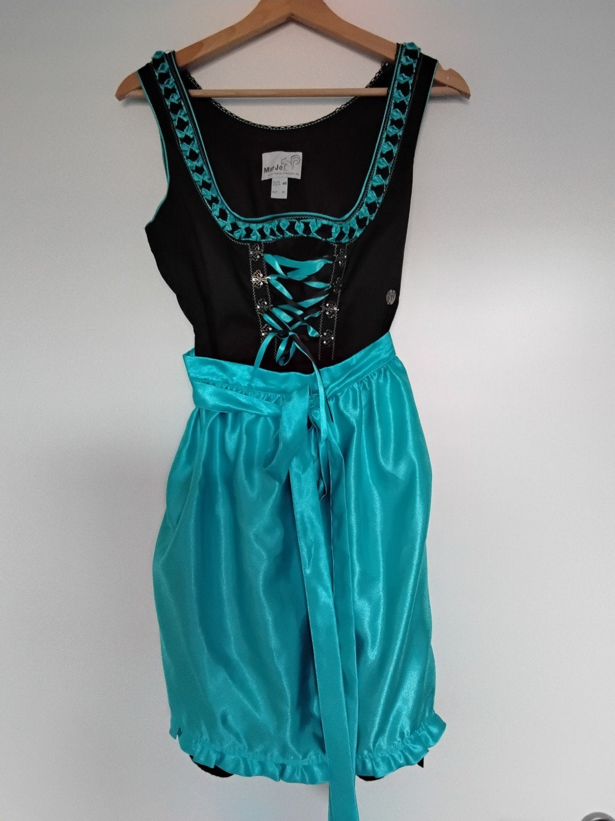 Stijlvolle Dirndl zwart / blauw, MarJo maat 40, Kleding | Dames, Maat 38/40 (M), Ophalen of Verzenden, Kleding, MarJo