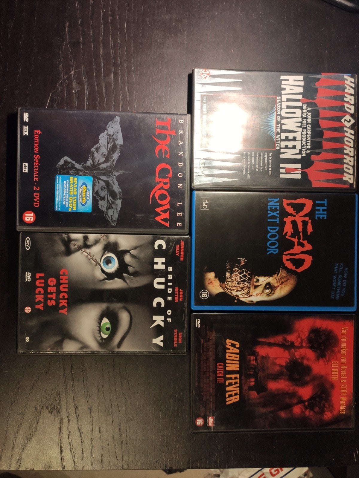 Horror DVD Collectie: The Crow, Chucky, Halloween, The Dead, Cd's en Dvd's, Dvd's | Horror, Vanaf 16 jaar, Ophalen of Verzenden