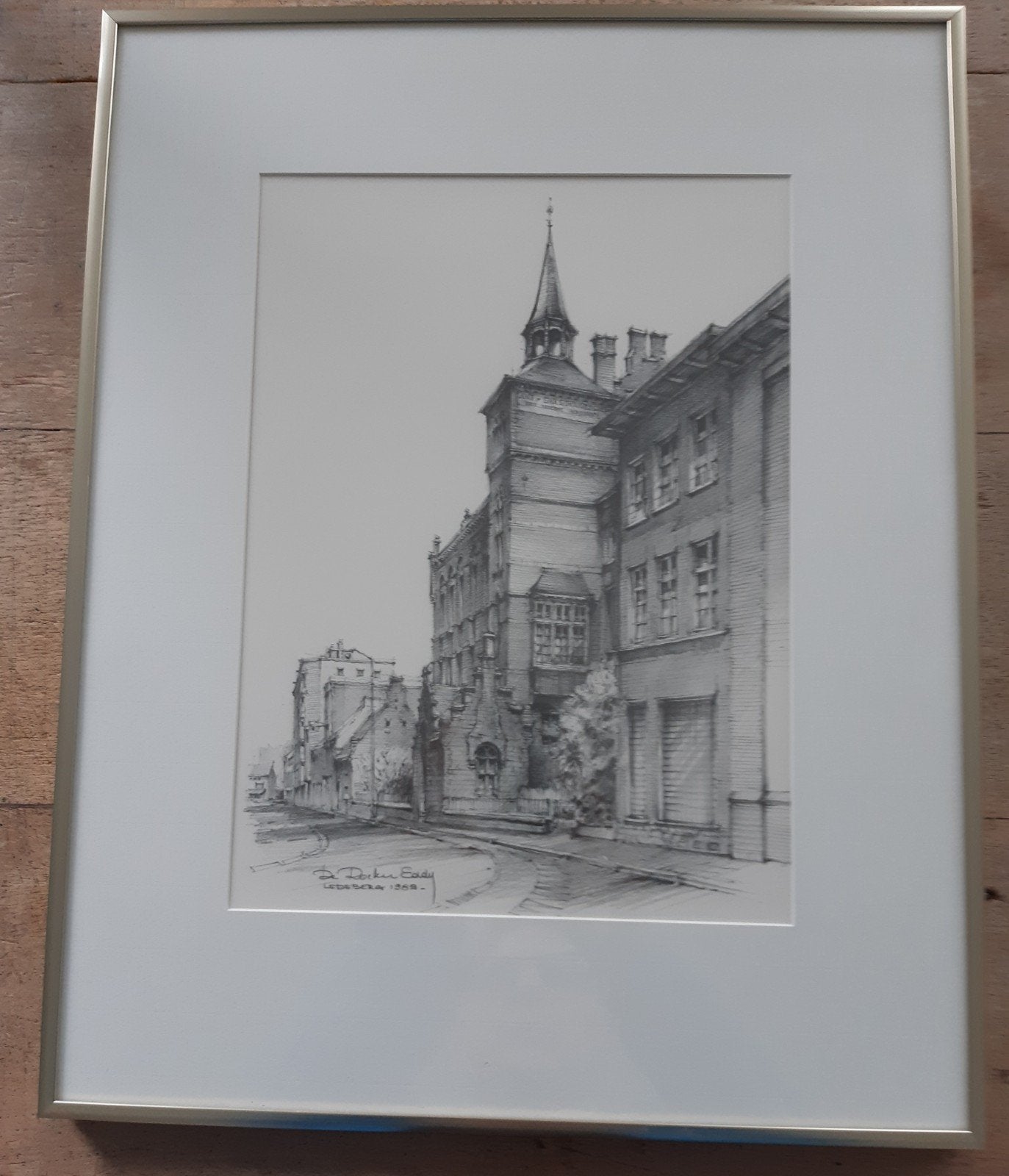 Tekening Ledeberg 1982, Eddy de Rocker, Ophalen of Verzenden