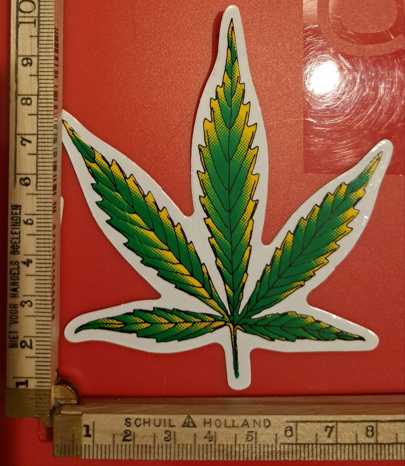 Mooie sticker wietblad Rasta reggae Bob Marley, Verzamelen, Ophalen of Verzenden, Zo goed als nieuw