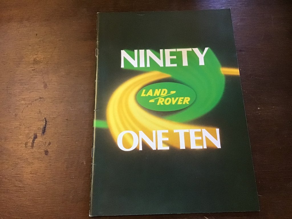 Land Rover Ninety One Ten brochure, Land Rover, Ophalen of Verzenden, Zo goed als nieuw, Overige merken