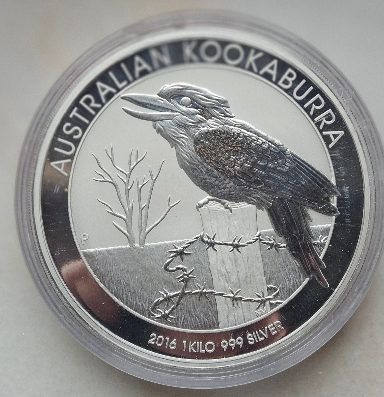 1 kg kookoaburra 2016, Ophalen of Verzenden, Zilver