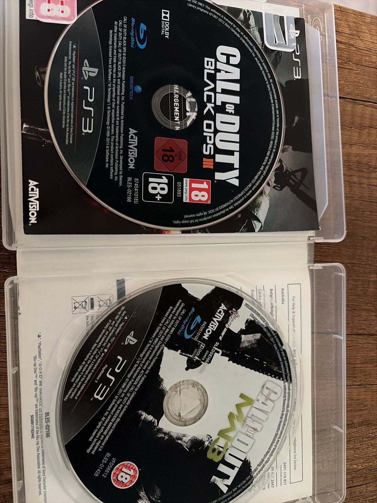 PS3 Games: Call of Duty Black Ops 3, MW3 & FIFA 14, Ophalen, Gebruikt, Vanaf 18 jaar, Shooter
