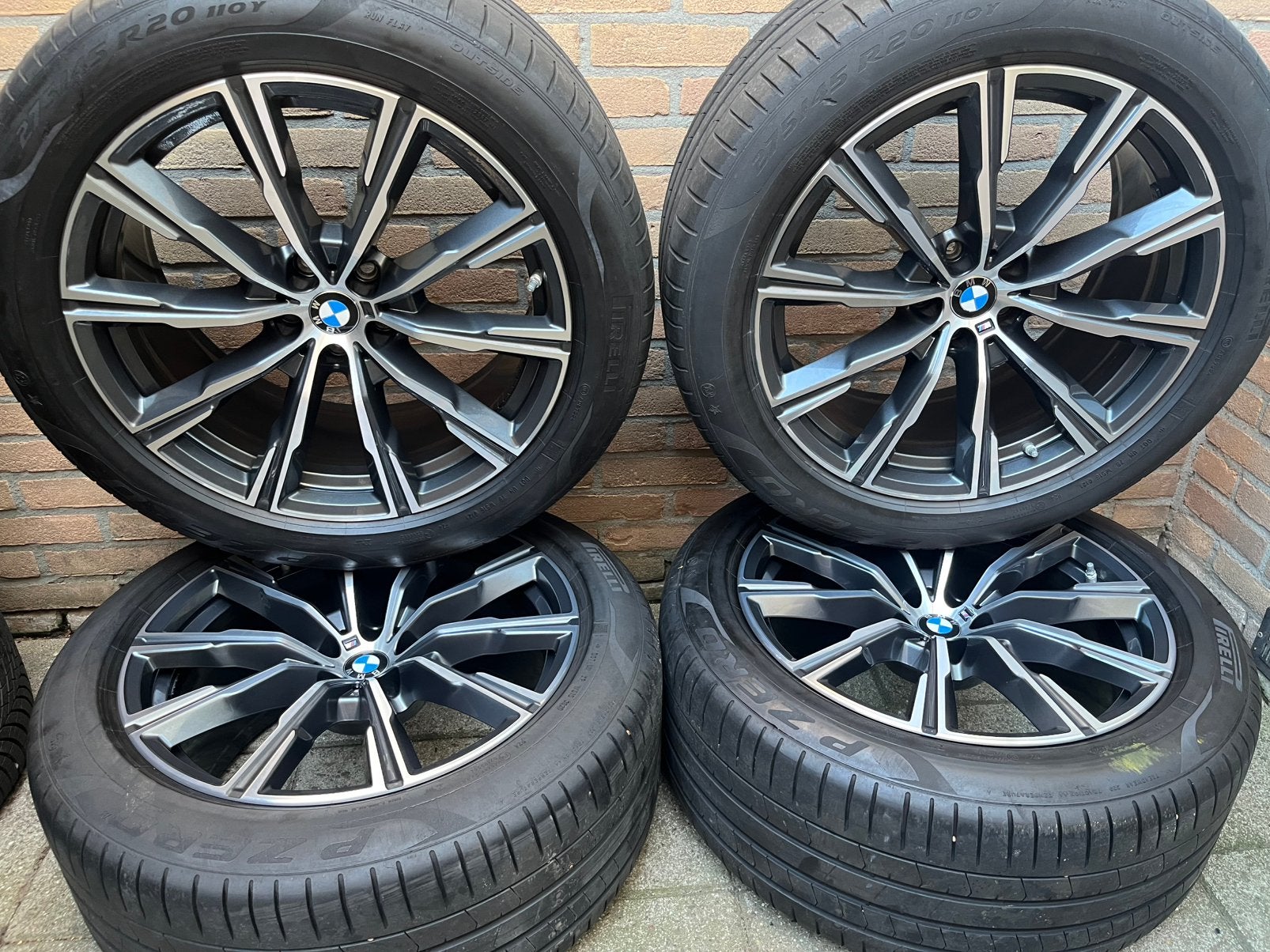 20” originele BMW X5 G05 X6 G06 Pirelli zomerset TPMS, Auto-onderdelen, Banden en Velgen, Gebruikt, Banden en Velgen, Ophalen of Verzenden