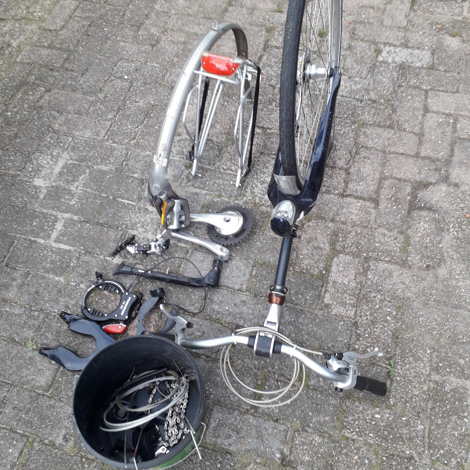 Batavus padova easy fiets onderdelen - Diverse gebruikte ond, Elektrische fiets, Gebruikt, Batavus, Aluminium