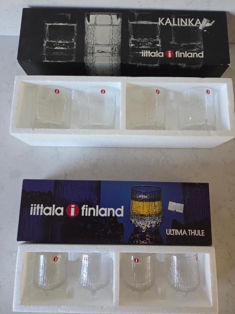 iitala Finland - Verzameling glazen in originele verpakking, Ophalen of Verzenden