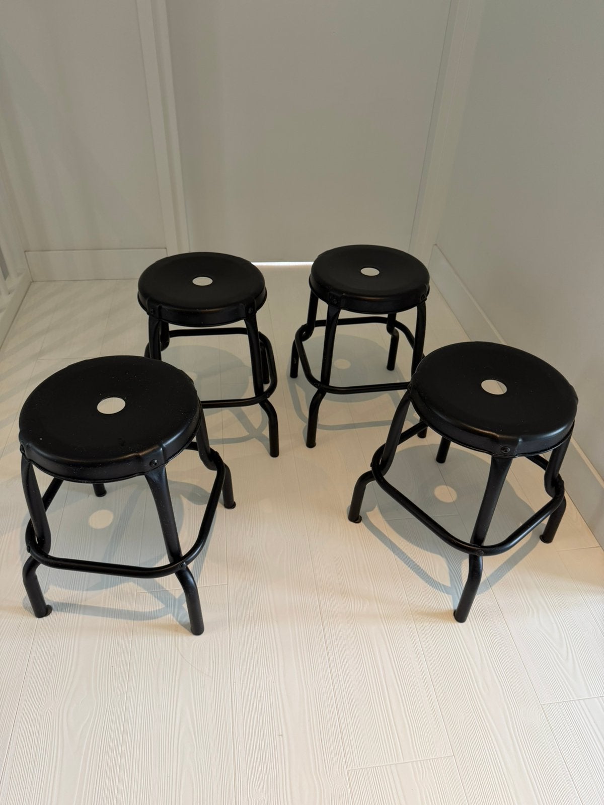 4 zwarte IKEA krukjes, Huis en Inrichting, Ophalen, Zo goed als nieuw, Staal