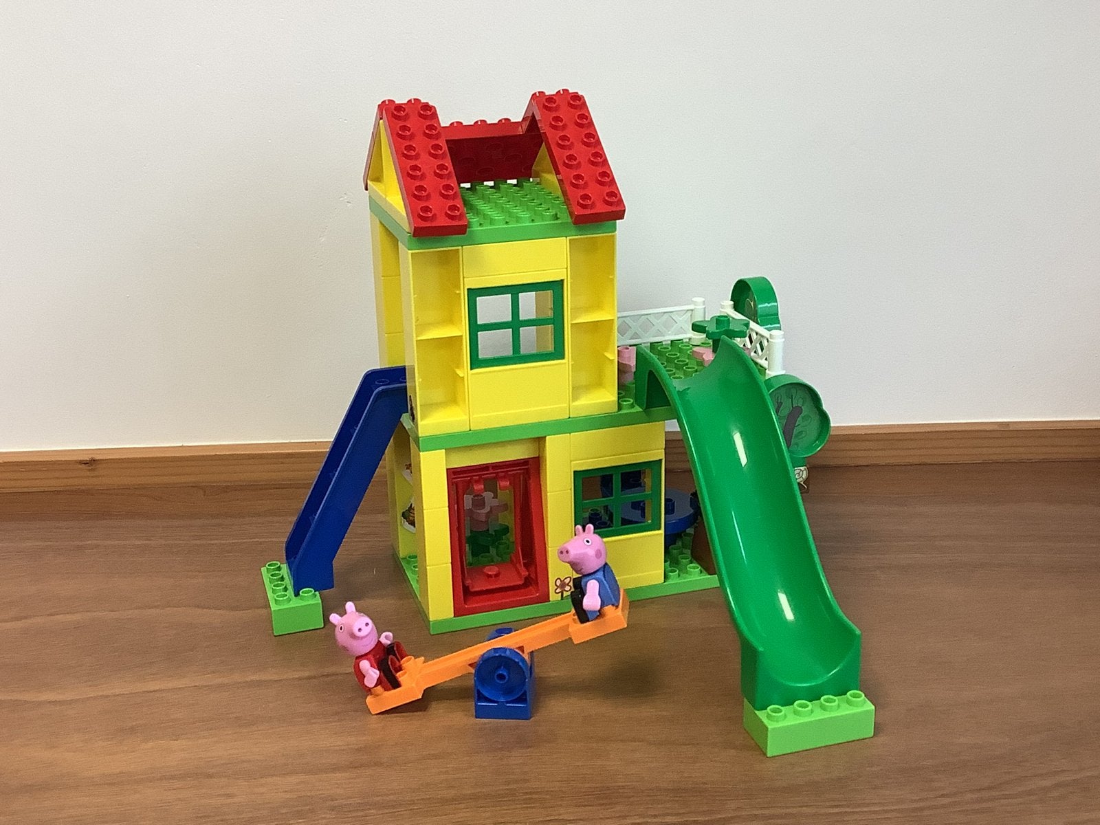 Unico blokken peppa pig huis, Ophalen of Verzenden, Zo goed als nieuw, Complete set, Duplo