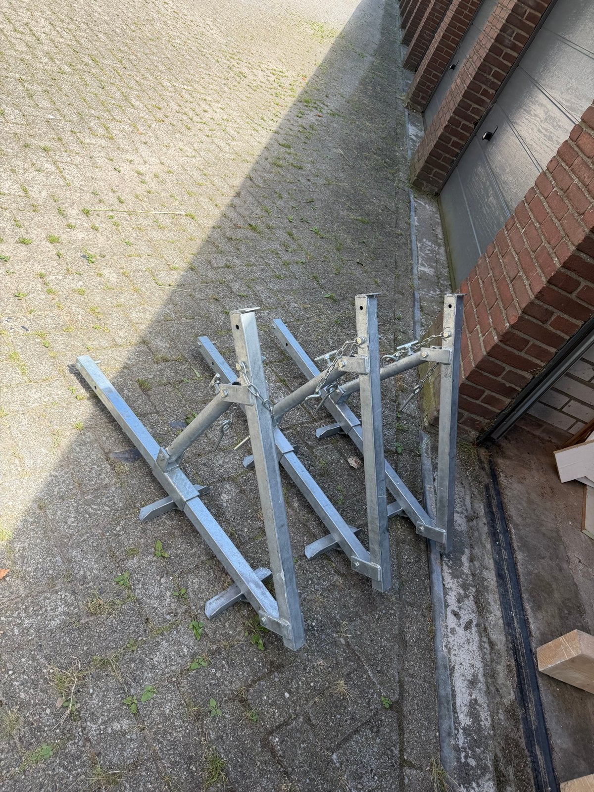 Steigerbokken / Schragen voor Steigerbouw (3 stuks), Ophalen of Verzenden, Gebruikt, Overige typen, Minder dan 2 meter