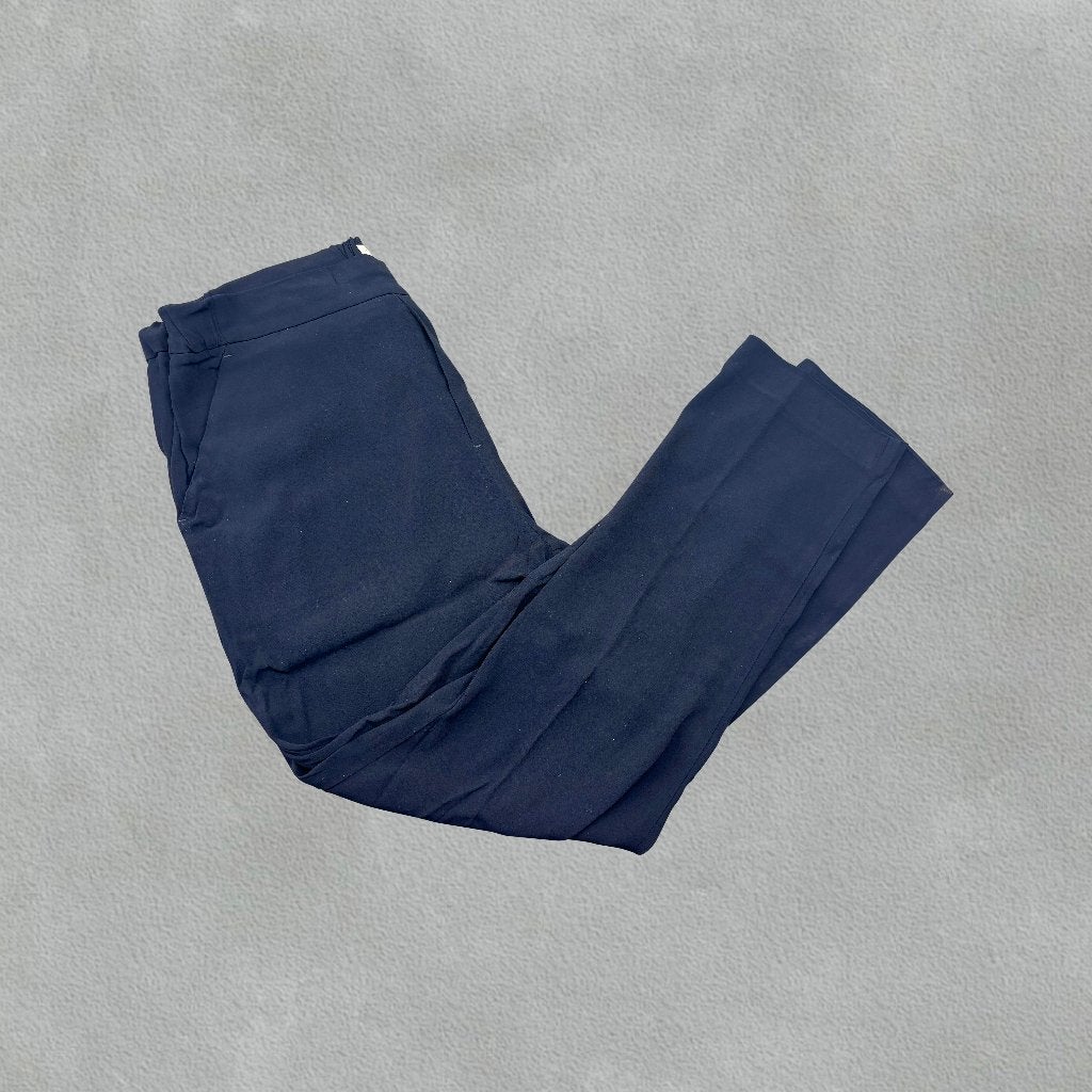 (1289) Marineblauwe Suitsupply broek - Dames XL - Zeer goed, Blauw, Maat 46/48 (XL) of groter, Zo goed als nieuw, Lang