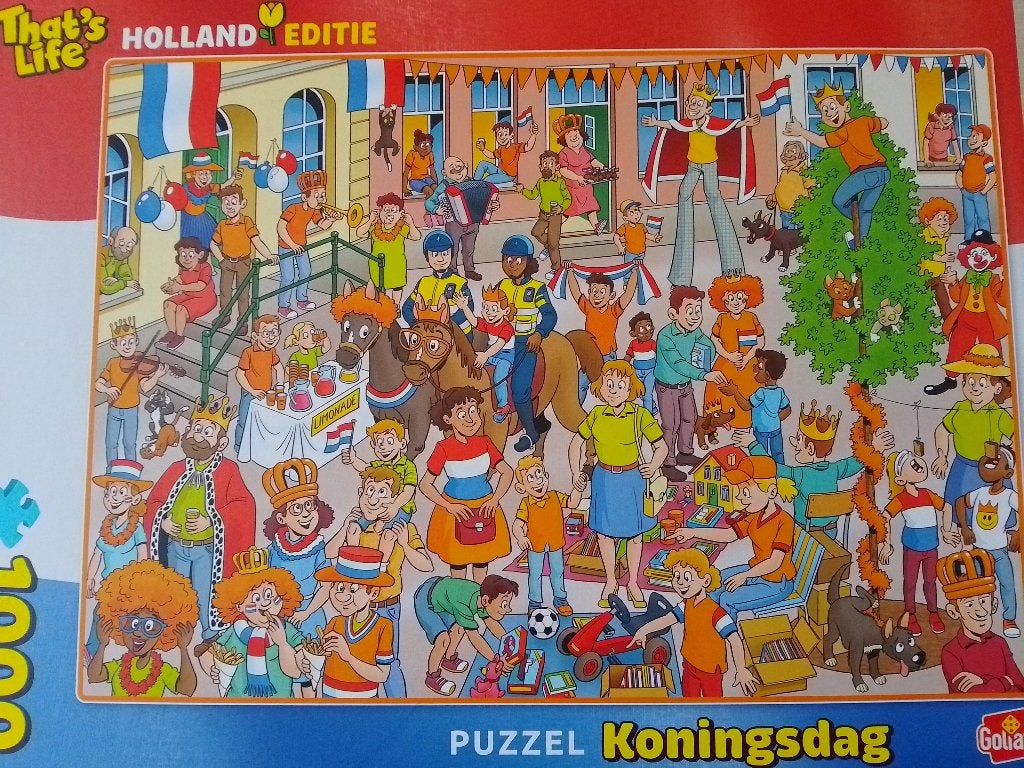 That's Life Holland editie Koningsdag, Ophalen, 500 t/m 1500 stukjes, Zo goed als nieuw, Legpuzzel