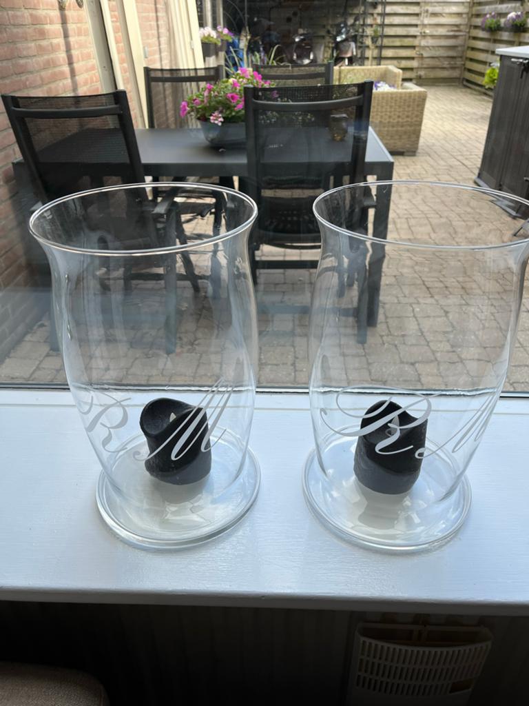 Rivièra Maison windlichten set van 2, Ophalen, Zo goed als nieuw, Overige materialen