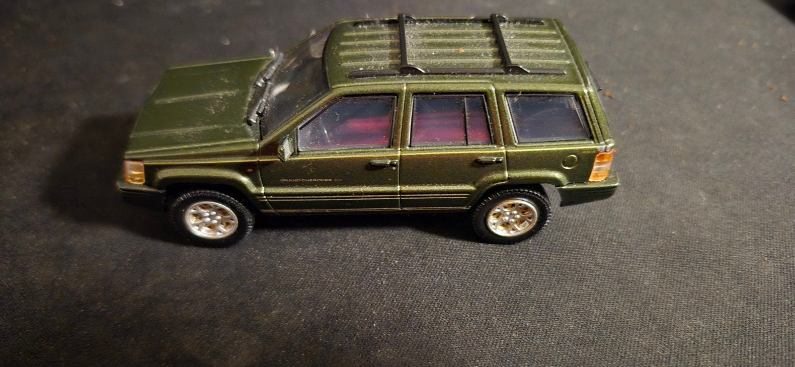 Jeep Grand Cherokee modelauto - Groen, Ophalen, Gebruikt, Auto