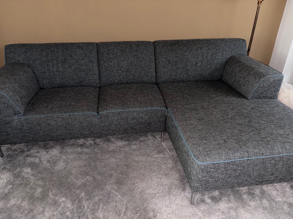 Montel bank, Huis en Inrichting, Ophalen, Gebruikt, 125 tot 150 cm, Hoekbank