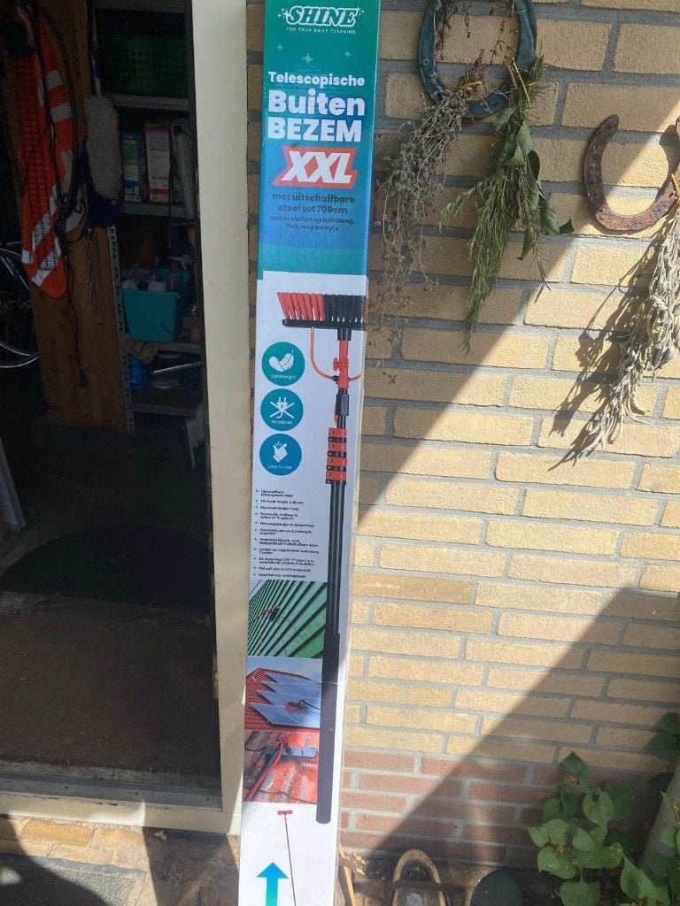 tuingereedschap, telescopische buiten bezem, Ophalen, Nieuw, Bezem