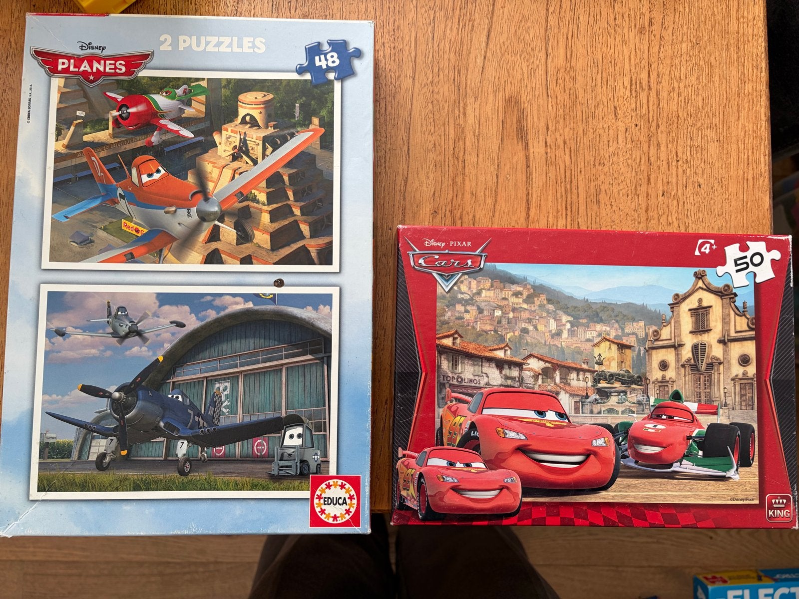 Disney Planes & Cars Puzzels - 2x48 en 1x50 stukjes, Ophalen of Verzenden, 10 tot 50 stukjes, Gebruikt, 4 tot 6 jaar