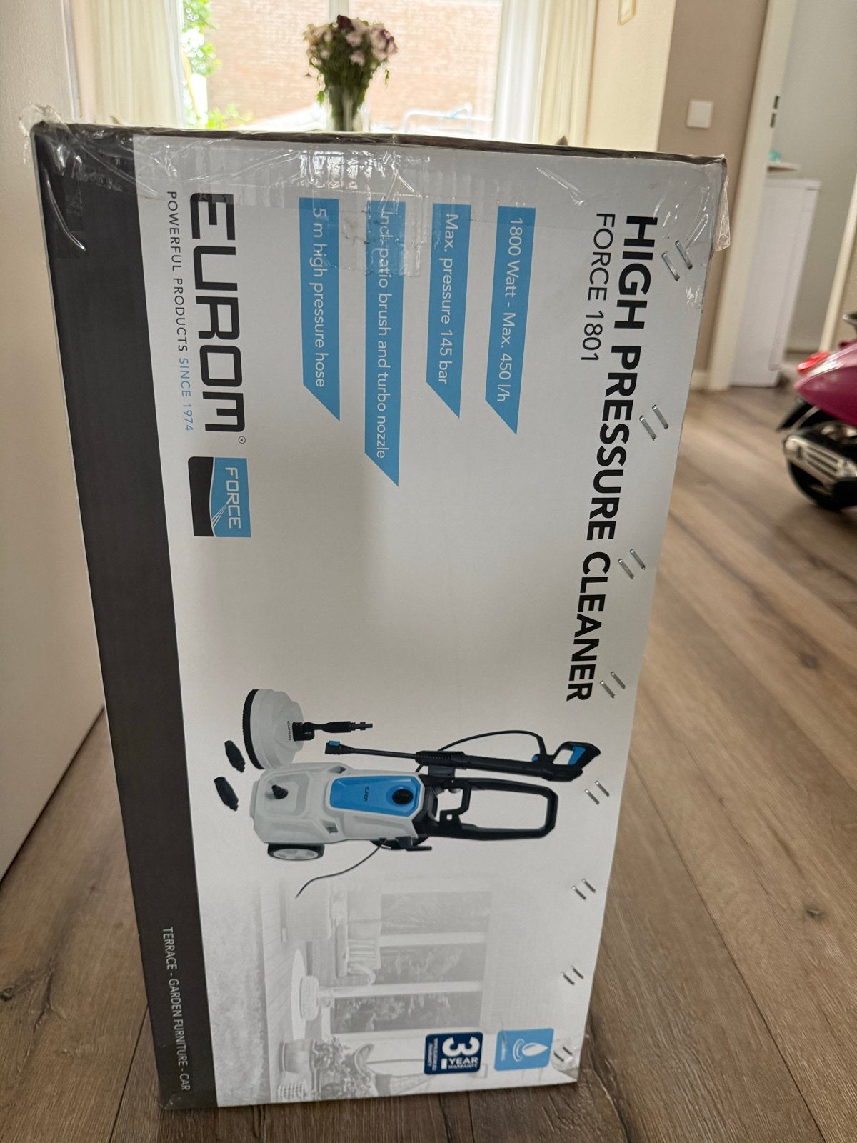Eurom Force 1801 Hogedrukreiniger - Nieuw in doos, Tuin en Terras, Hogedrukreinigers, Ophalen