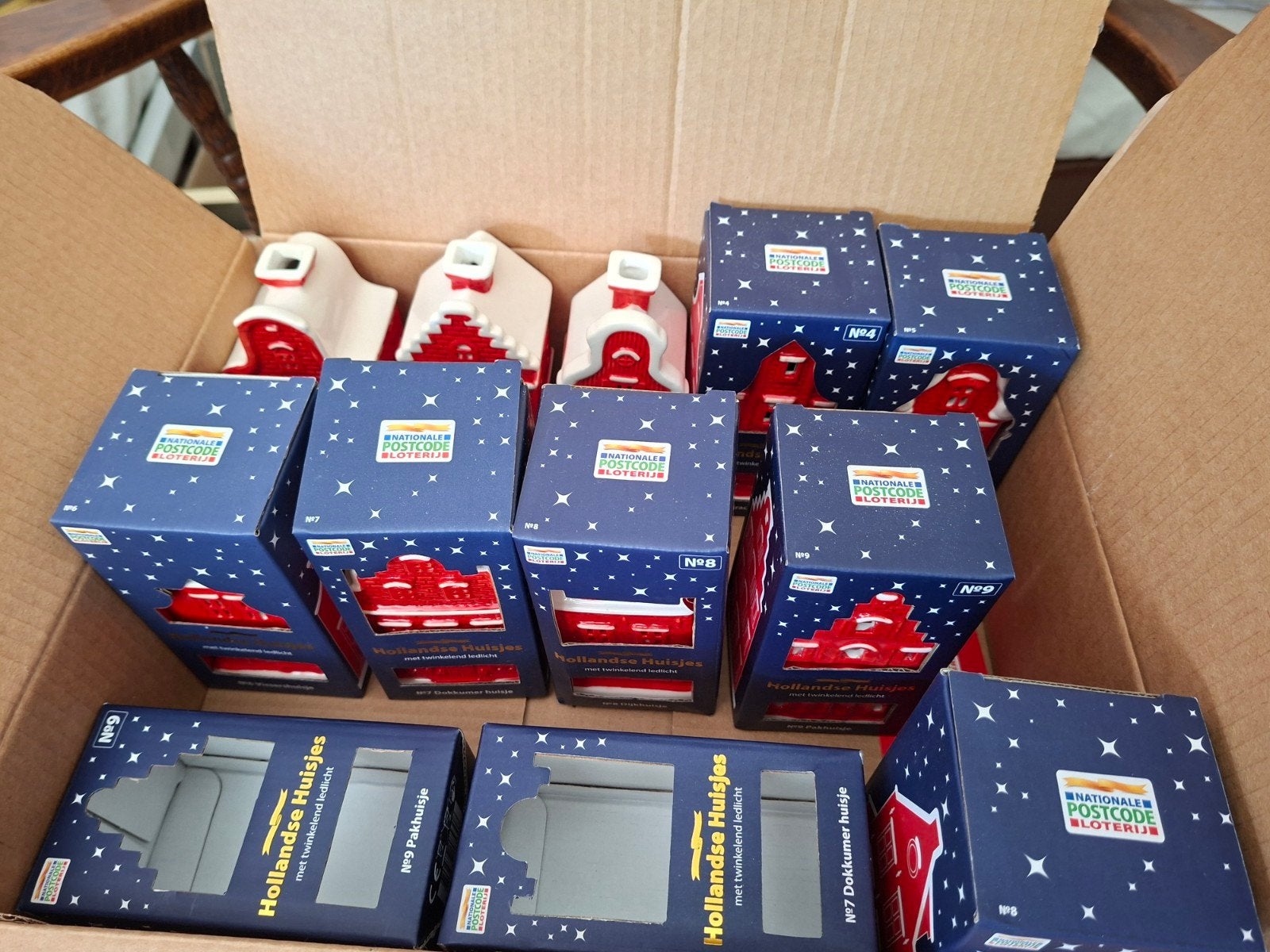postcodeloterij huisjes 1 tm 9, Diversen, Ophalen of Verzenden
