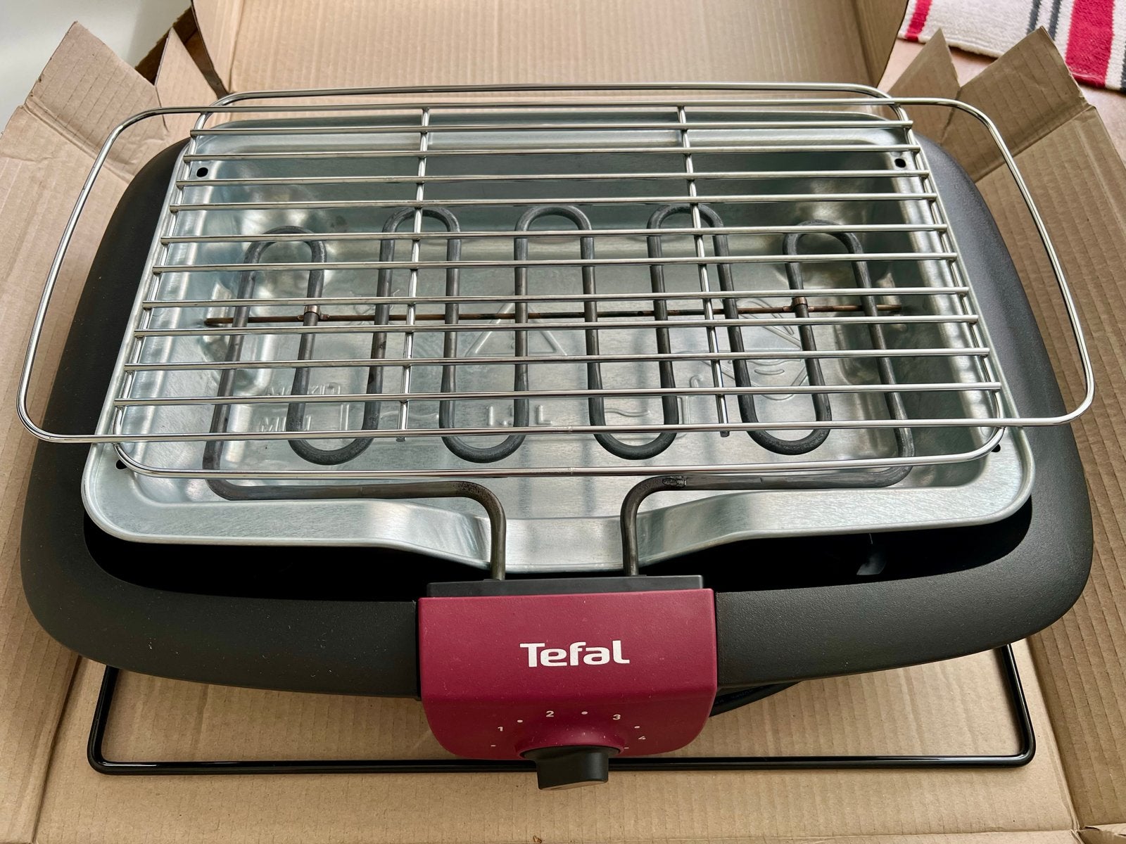 Tefal EasyGrill Adjust Elektrische Barbecue - in nieuwstaat!, Ophalen of Verzenden, Zo goed als nieuw