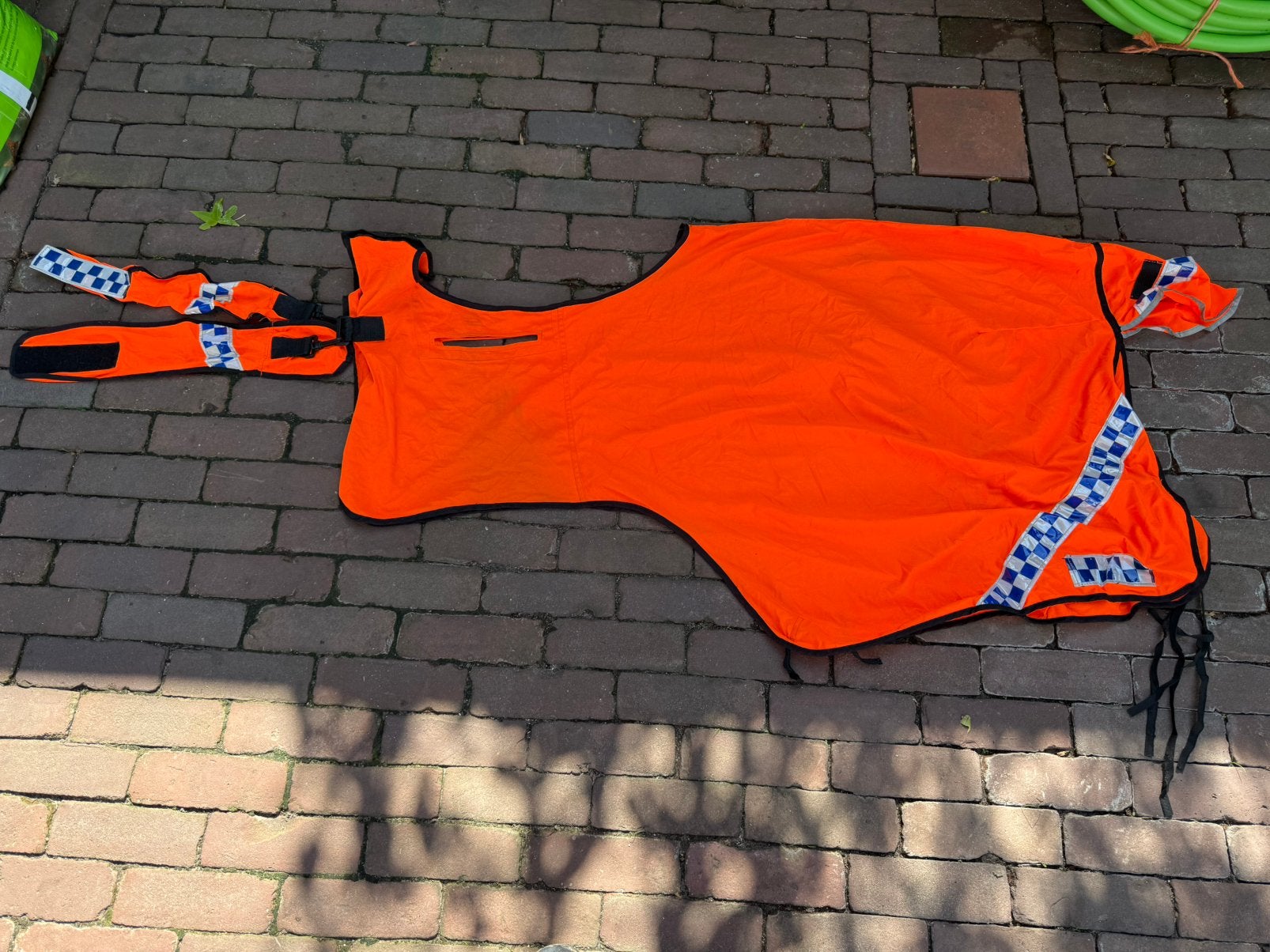 Reflecterende rijdeken, Dieren en Toebehoren, Oranje, Gebruikt, Overige merken, Overige materialen