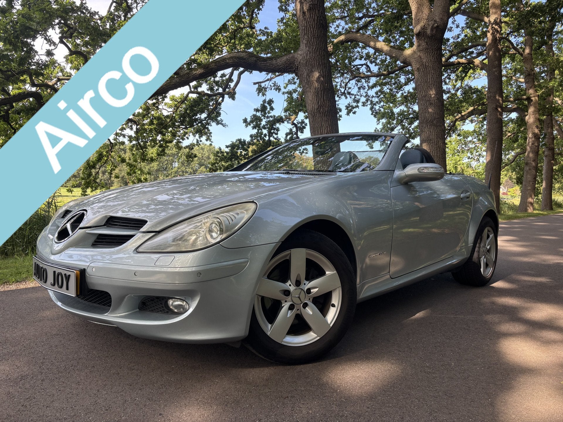 Mercedes-Benz SLK 200 K / Climate Control / Leder / Navi., Auto's, Automaat, Achterwielaandrijving, Gebruikt, 4 cilinders