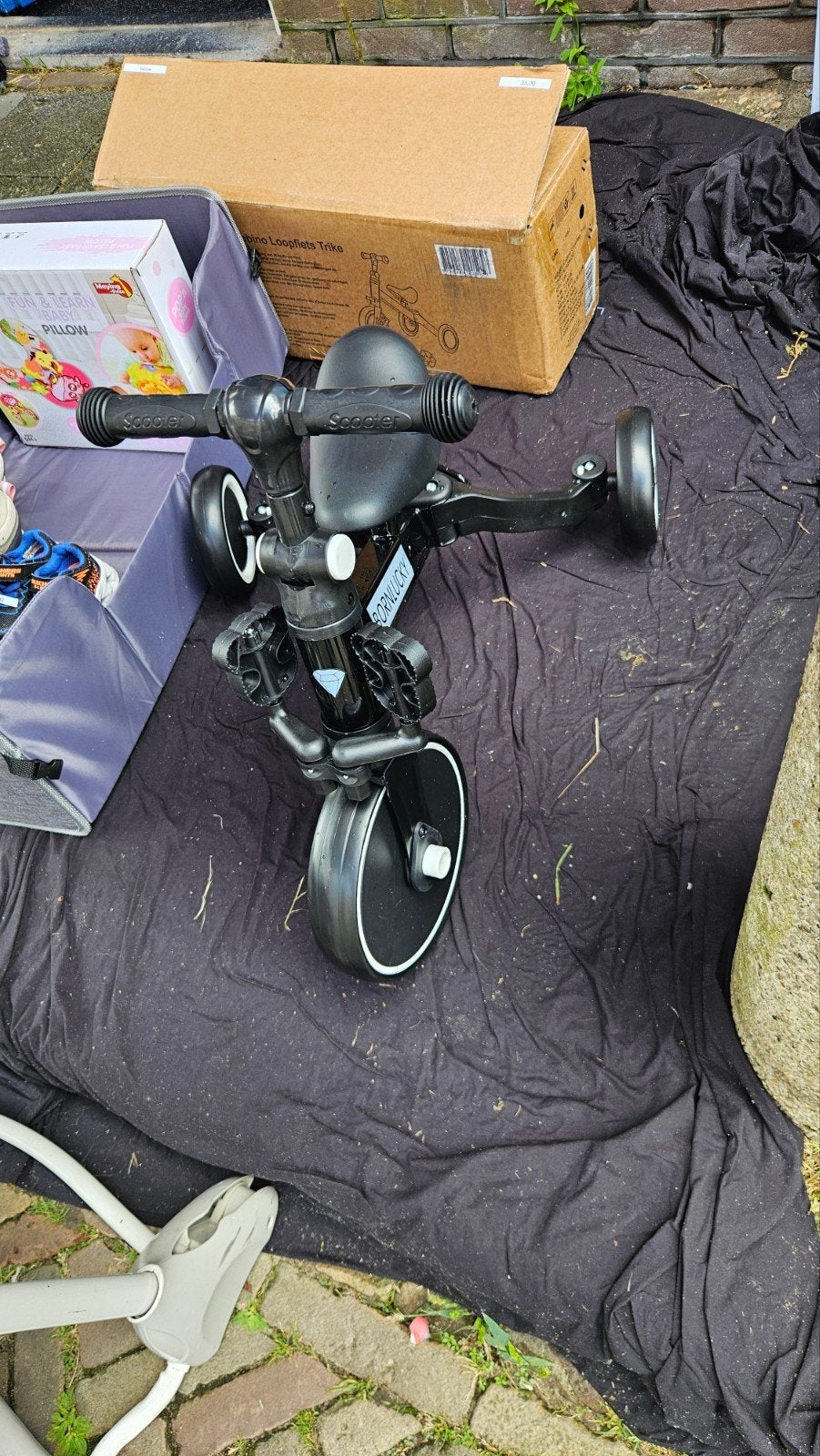 Bornlucky Loopfiets Trike - Zwart, Ophalen of Verzenden, Nieuw
