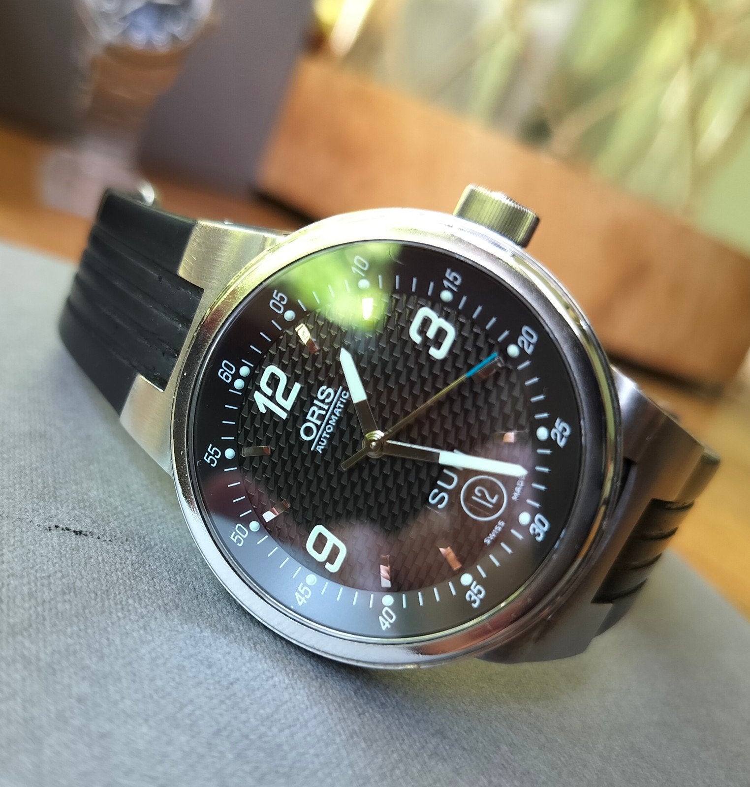 Mooi Oris Williams F1 Team Day Date Automatic Horloge, Ophalen of Verzenden, Gebruikt, Overige merken