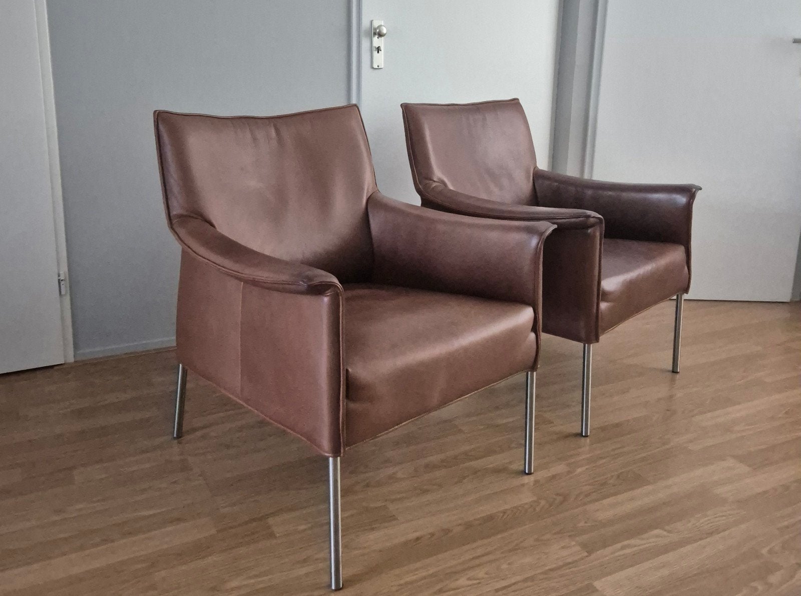 design on stock Limec fauteuil 2 stuks, Ophalen, Gebruikt, Montis, 75 tot 100 cm