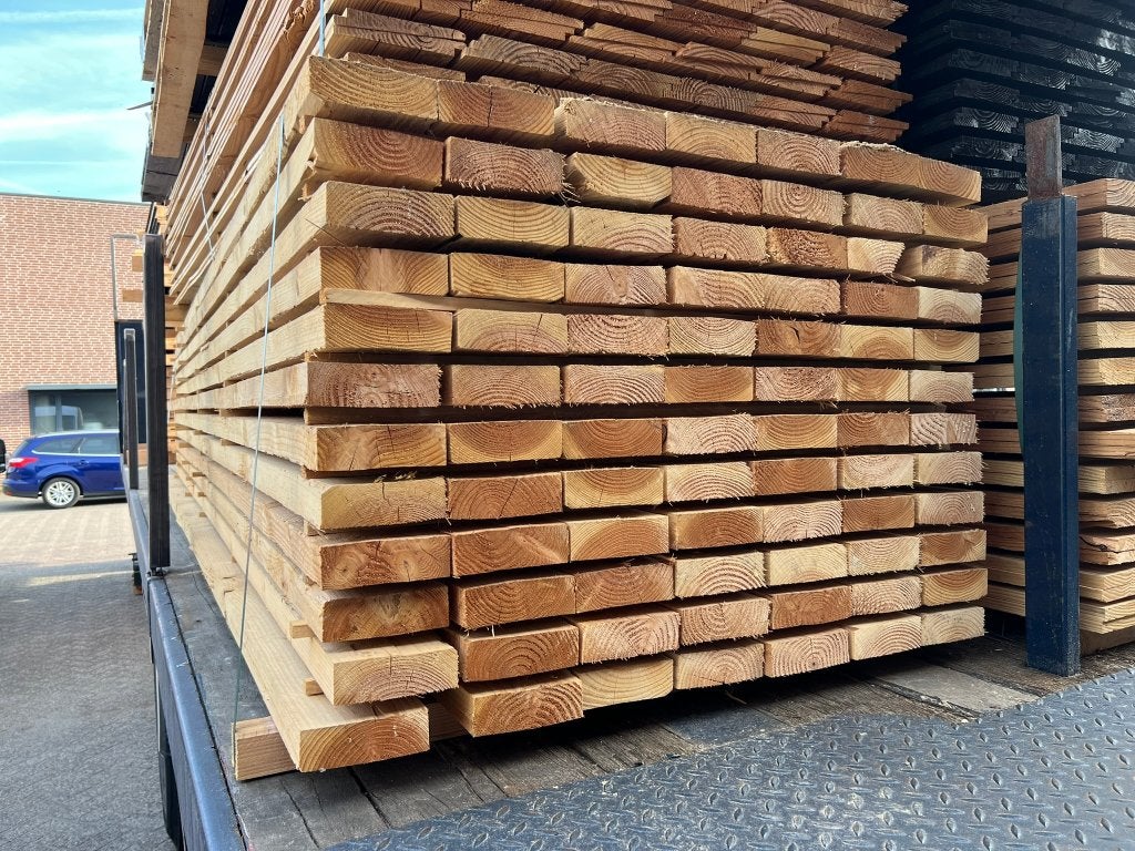 Douglas planken 2,5x25x300/400/500, Minder dan 25 mm, Nieuw, Ophalen of Verzenden, Plank