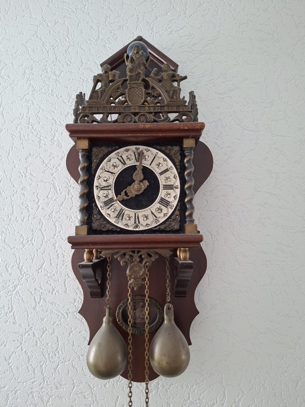 Antieke Zaanse klok met Atlas en bellen, Antiek en Kunst, Antiek | Klokken, Ophalen