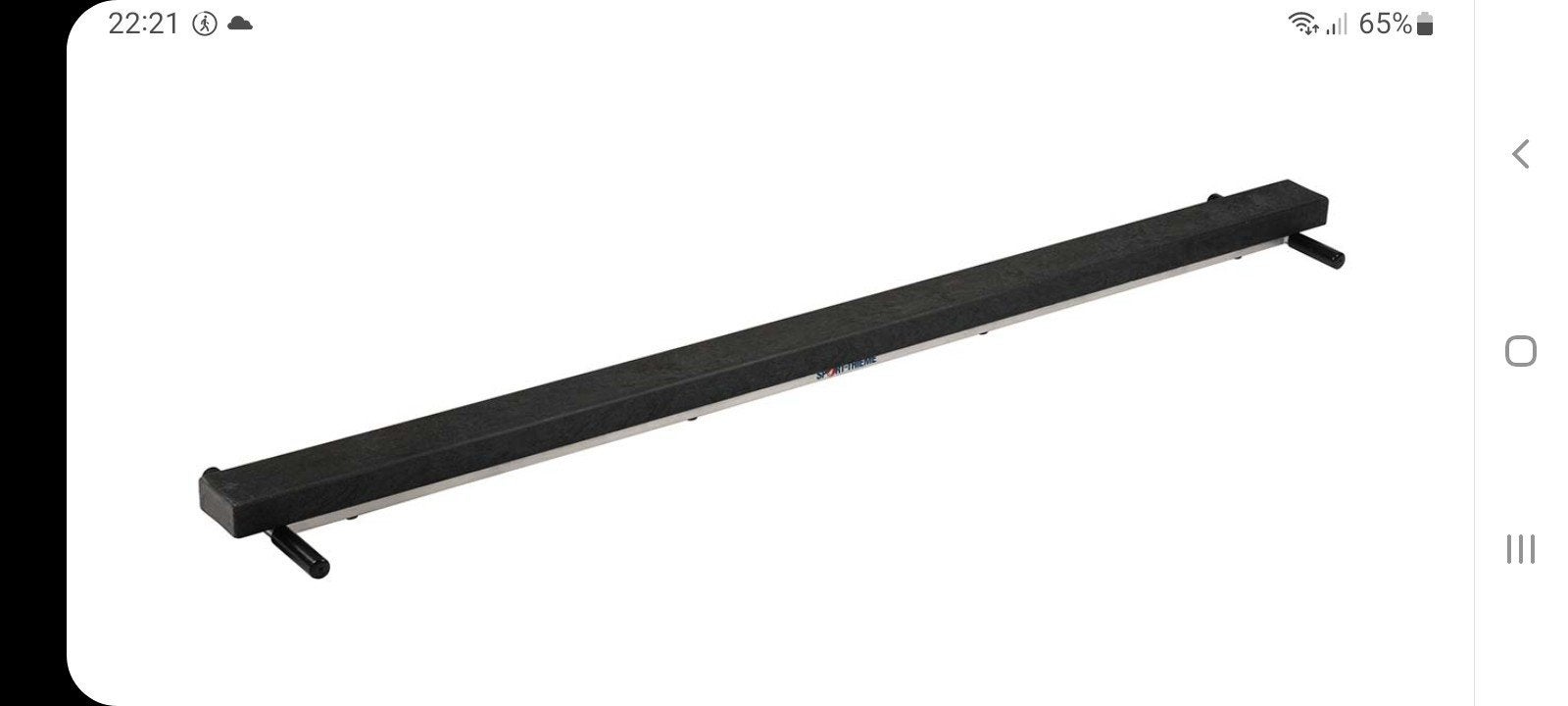 Te koop : 2 stuks oefen turnbalk ., Sport en Fitness, Turnen, Ophalen of Verzenden, Gebruikt