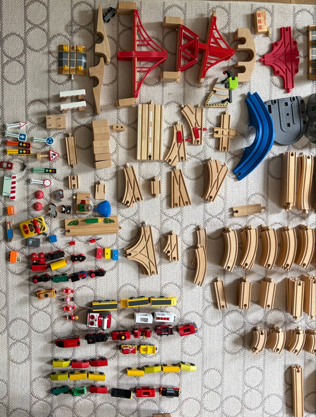 Grote Brio Houten Treinbaan, Set met Treinen en Accessoires, Ophalen of Verzenden, Gebruikt, Overige typen