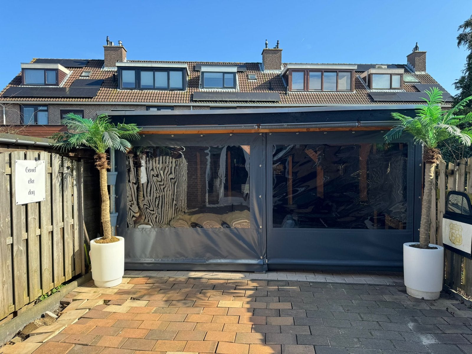 2 Veranda oprolbare zeilen (Hoogwaardig Bootzeil), Ophalen, Gebruikt, Veranda