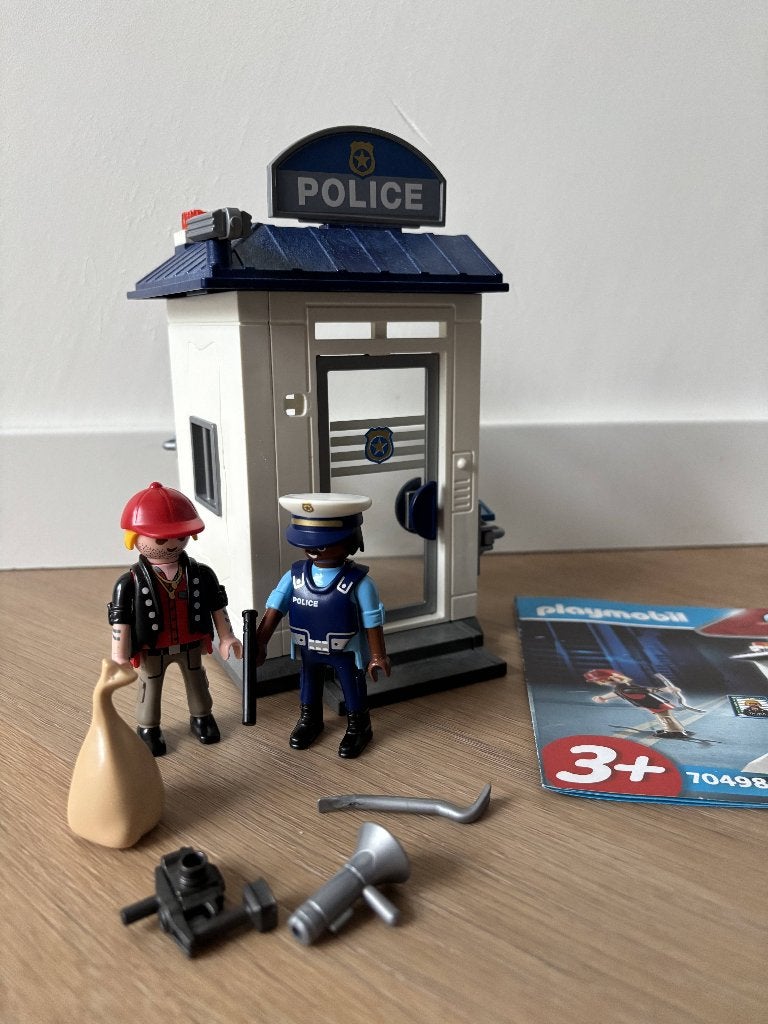 PLAYMOBIL City Action Starterpack Politie - 70498, Gebruikt, Gebouw, Complete set, Ophalen of Verzenden