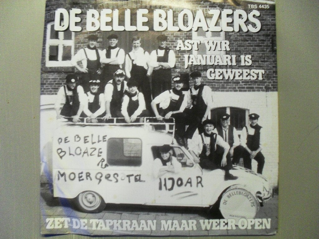 Single (1985) de Belle Bloazers - Ast wir Januari is geweest, Gebruikt, 7 inch, Ophalen of Verzenden, Fotohoes