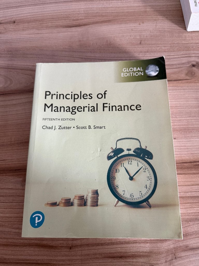 Principles of Managerial Finance – Zutter, Smart, Gelezen, Pearson, Ophalen of Verzenden, Accountancy en Administratie