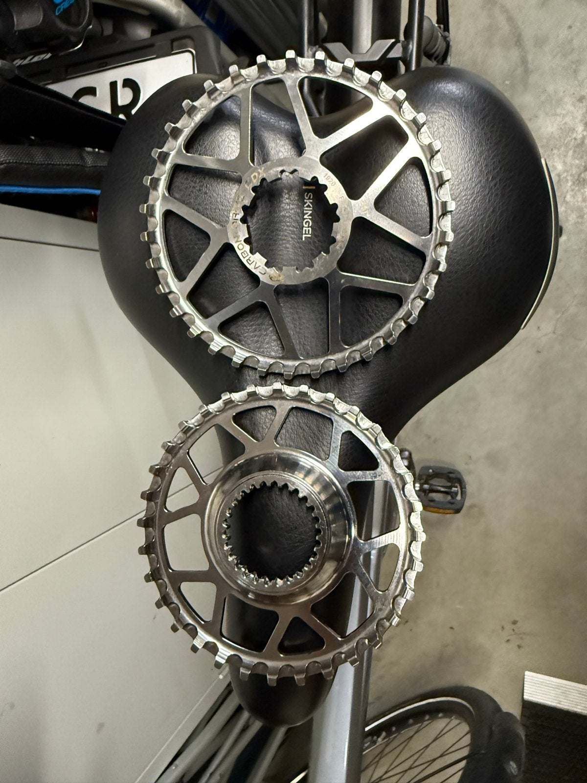 Carbon Drive CDX Tandwielset- 34T en 32T, Fietsen en Brommers, Fietsonderdelen, Overige typen, Ophalen of Verzenden, Zo goed als nieuw