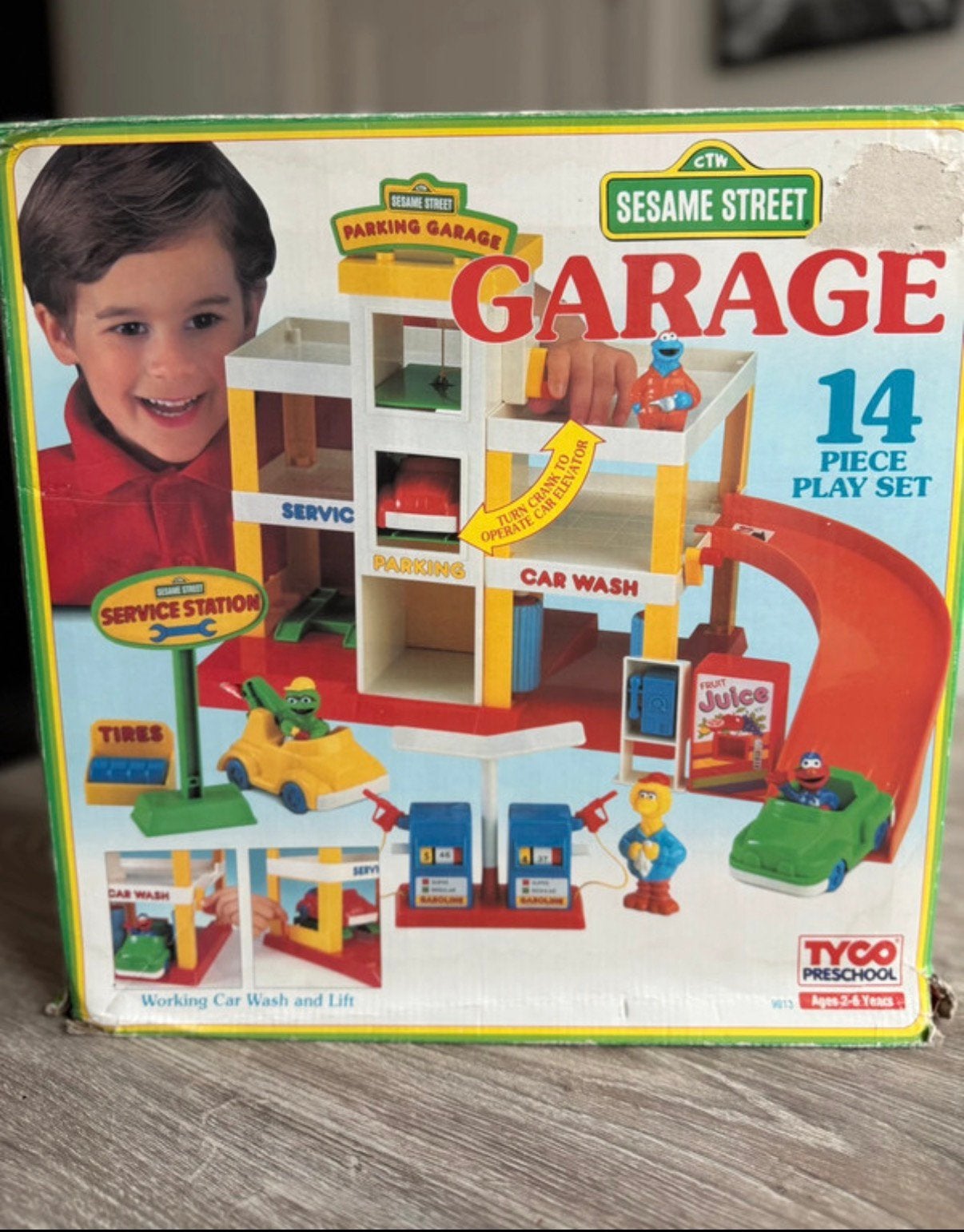 Sesamstraat Vintage garage, Ophalen of Verzenden, Gebruikt, Speelset
