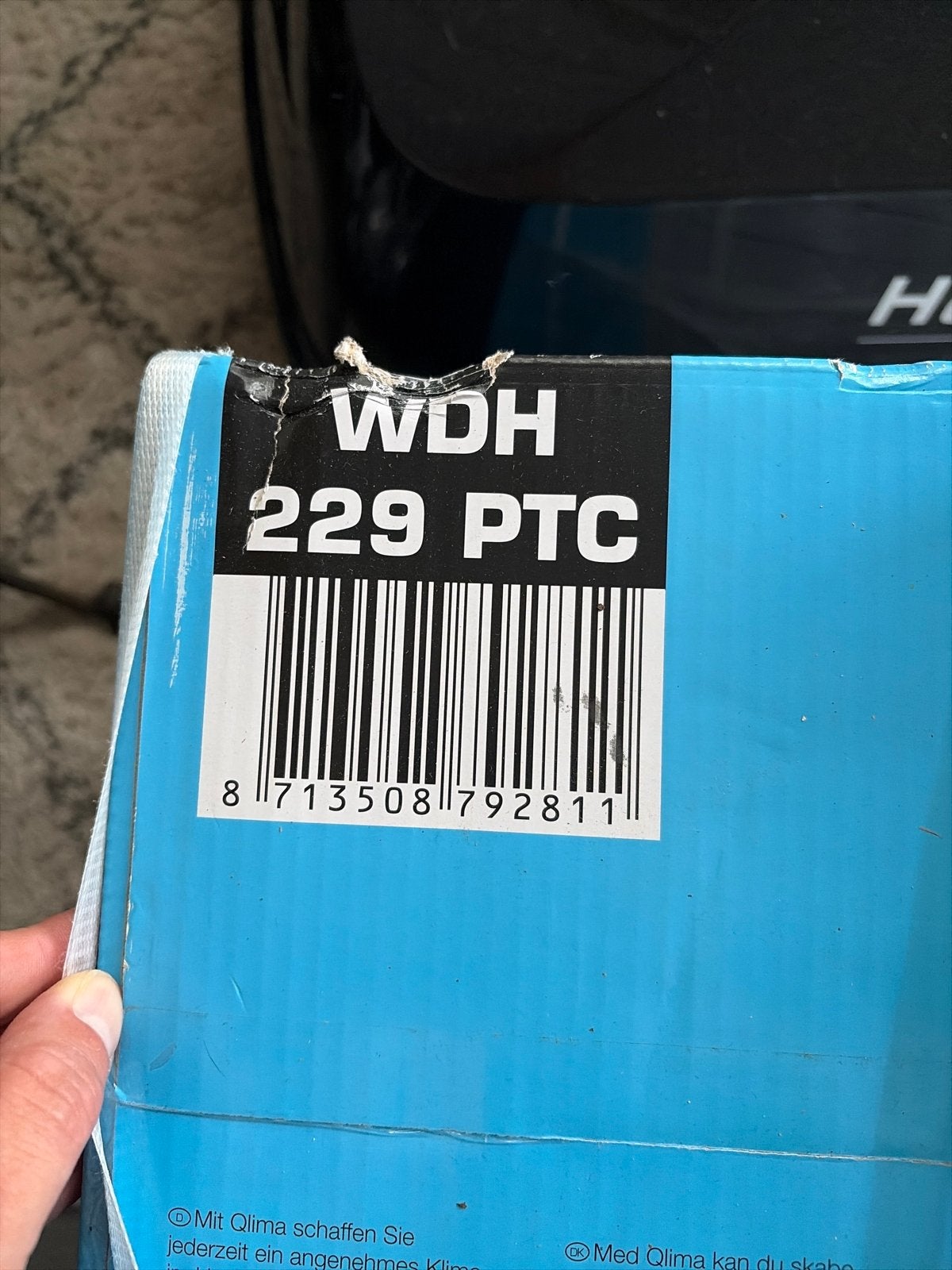 WDH 229 PTC Wandairco - Nieuw in doos, Minder dan 60 m³, Nieuw, 3 snelheden of meer, Ophalen of Verzenden
