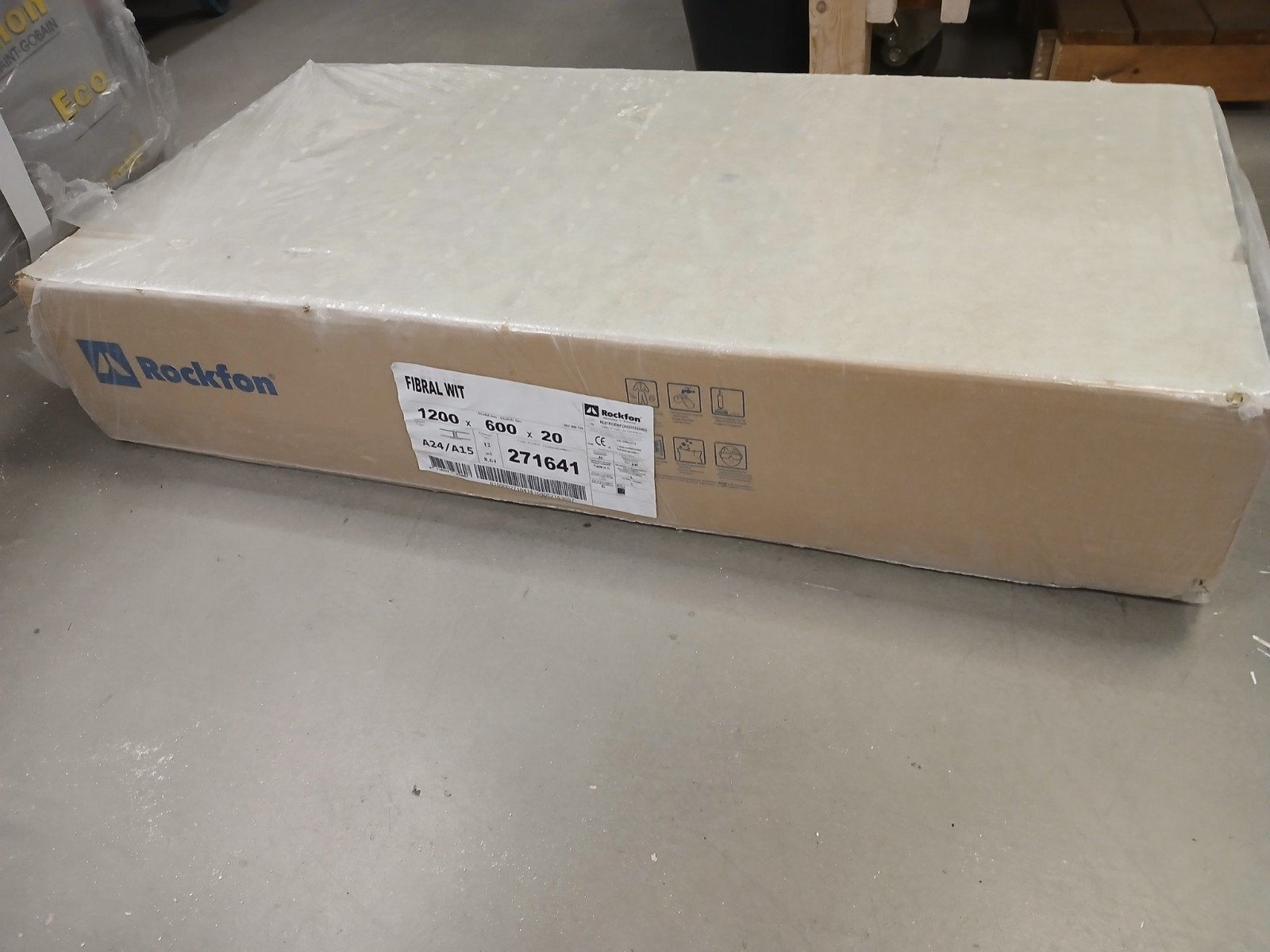 Rockfon Fibral wit Plafondpanelen 1200x600x20mm, Ophalen, Nieuw, Overige materialen