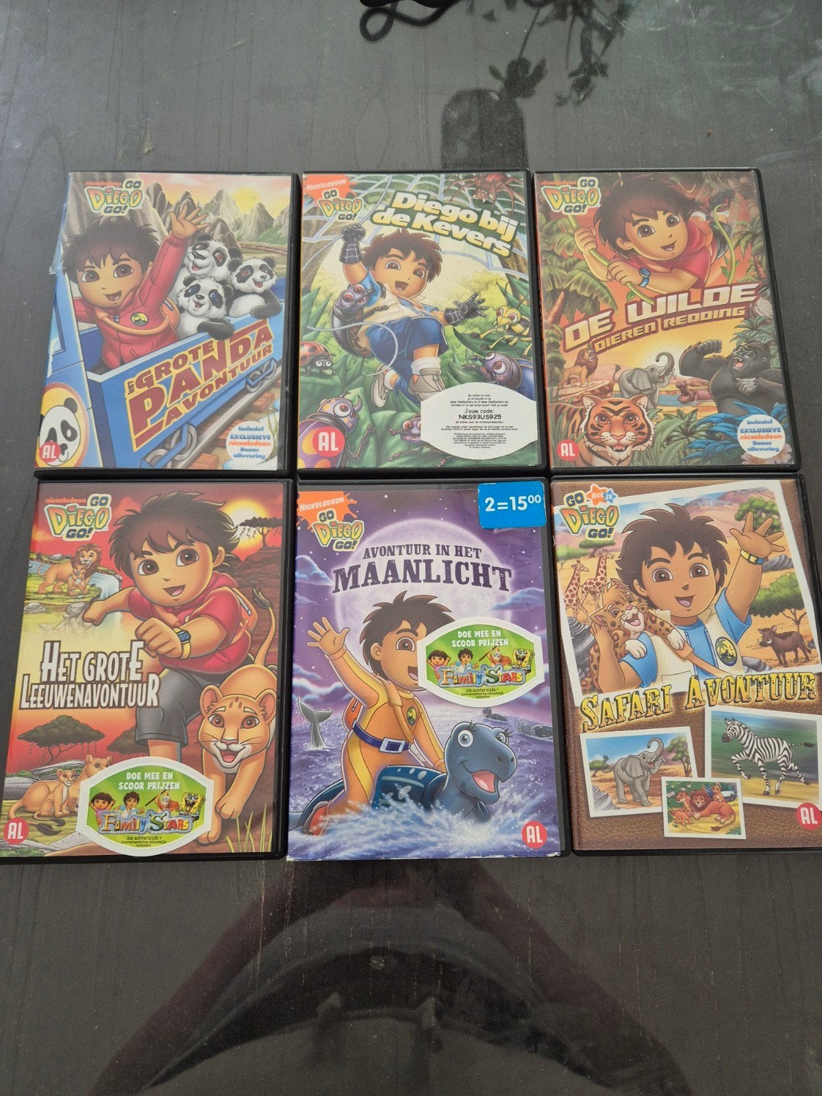 Go Diego Go! DVD collectie - 14 avontuurlijke kinder-dvd's, Gebruikt, Animatie, Alle leeftijden, Box/collectie