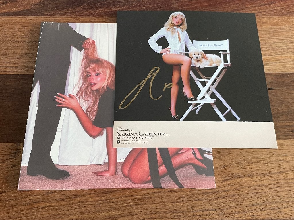 Vinyl LP Sabrina Carpenter Mans Best Friend GESIGNEERD BLUE, LP, Pop, Ophalen of Verzenden, 12 inch