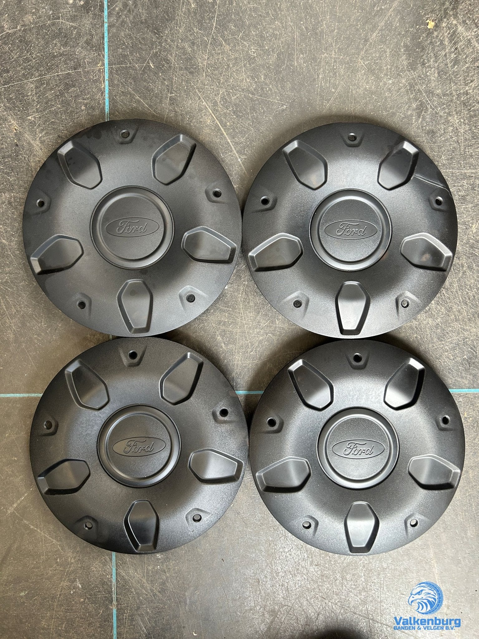 ORIGINELE Ford Transit Custom naafkap naafdop wieldop set zw, Auto diversen, Wieldoppen, Gebruikt, -, Verzenden, -