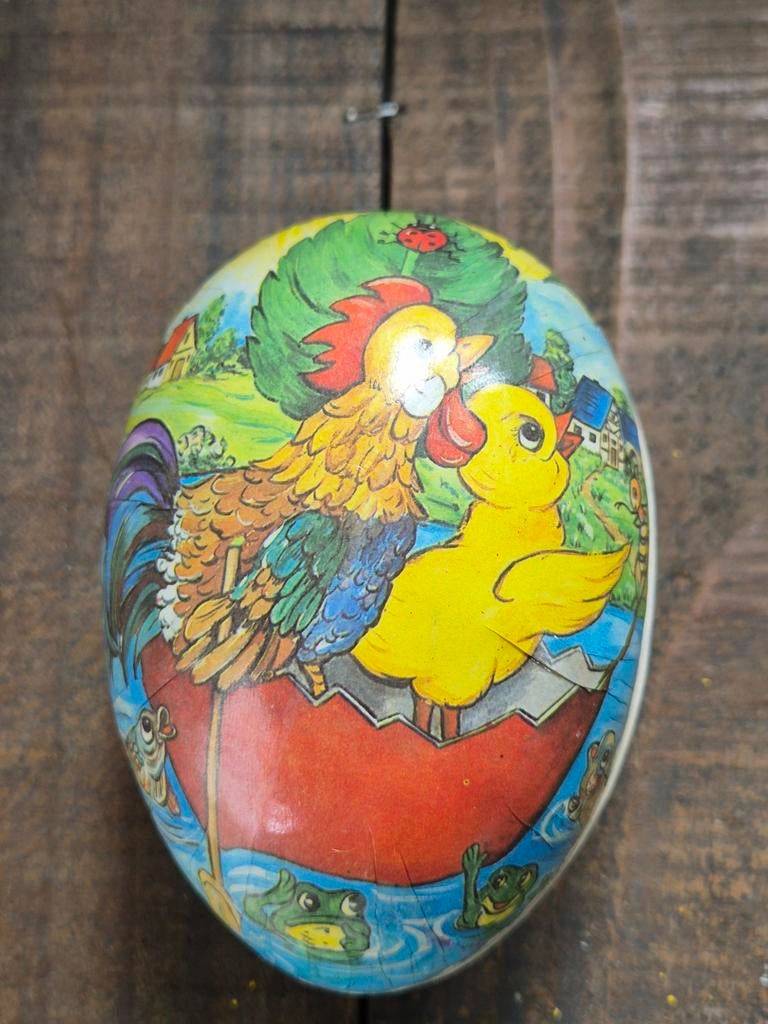Oude candy container paasei, Antiek en Kunst, Ophalen of Verzenden