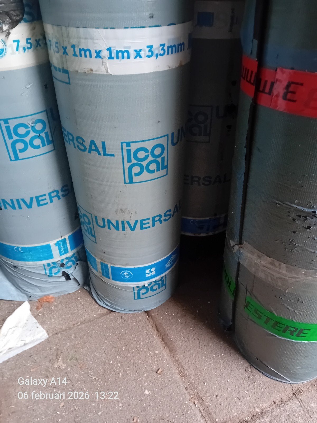 7 rollen dakbedekking zelfklevend, Overige materialen, Nieuw, 15 m² of meer, Ophalen
