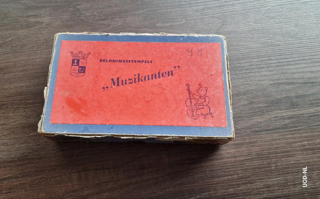 Oude schoolstempels 'Muzikanten' - Nostalgie, Ophalen of Verzenden, Gebruikt