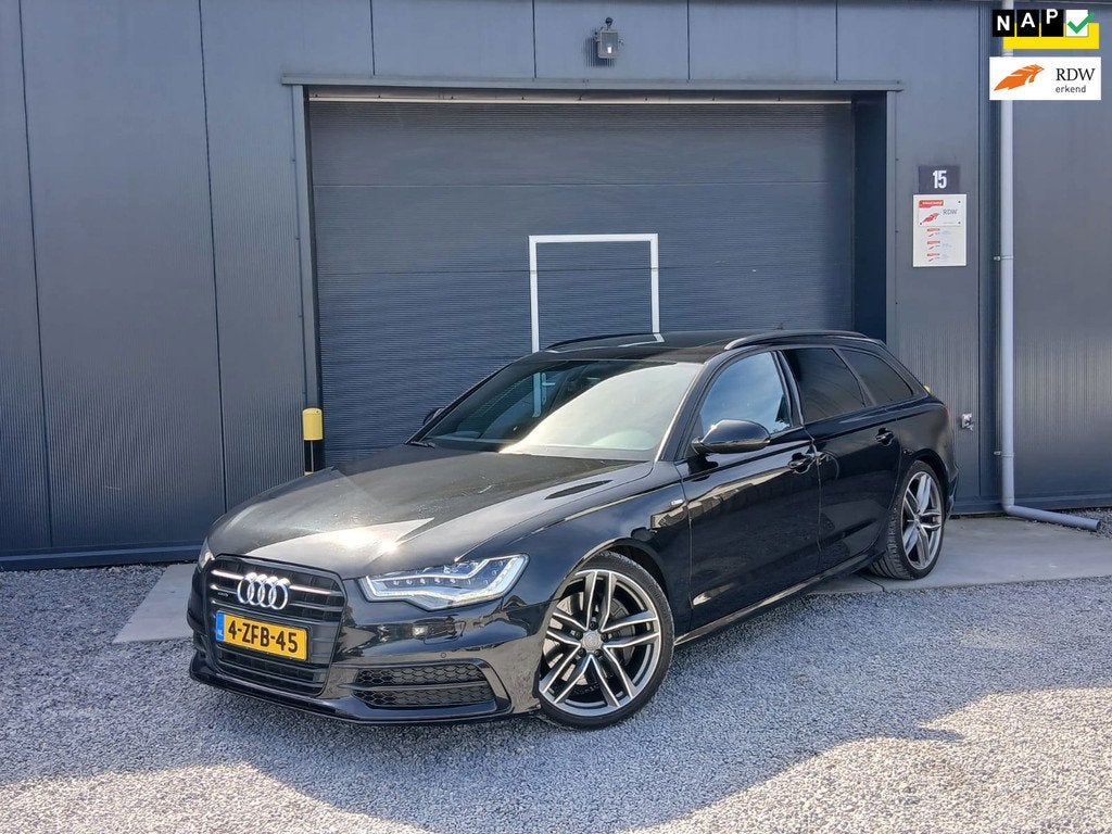 Audi A6 Avant 3.0 TDI BiT quattro Sport Edition, NAP, FULL O, Automaat, Euro 5, Gebruikt, Leder en Stof