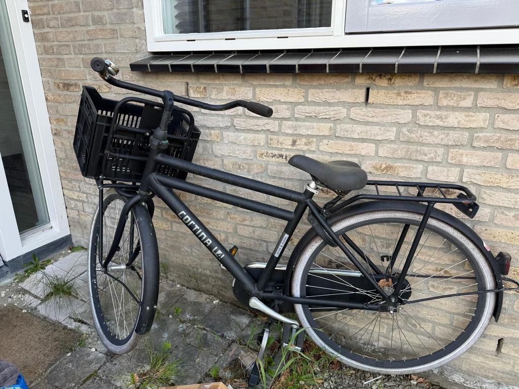 Cortina U4 Transportfiets Zwart - Gebruikt, Velgrem, Versnellingen, Ophalen, Overige merken